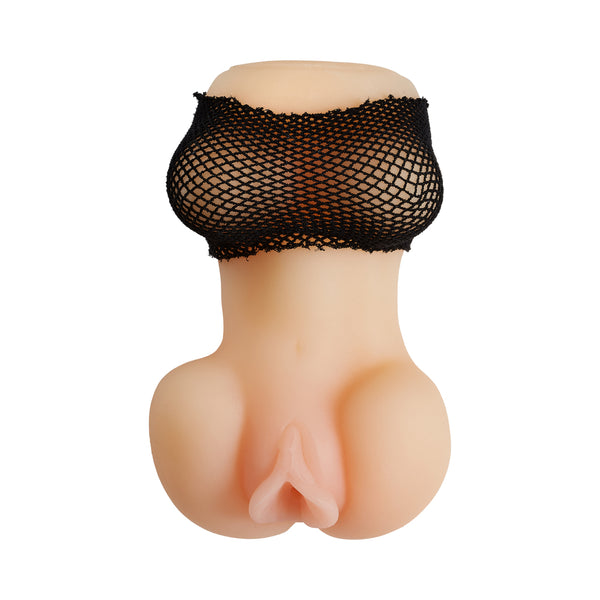 Cloud 9 Realistic Pussy & Ass Body Mold W/spread Legs Tan