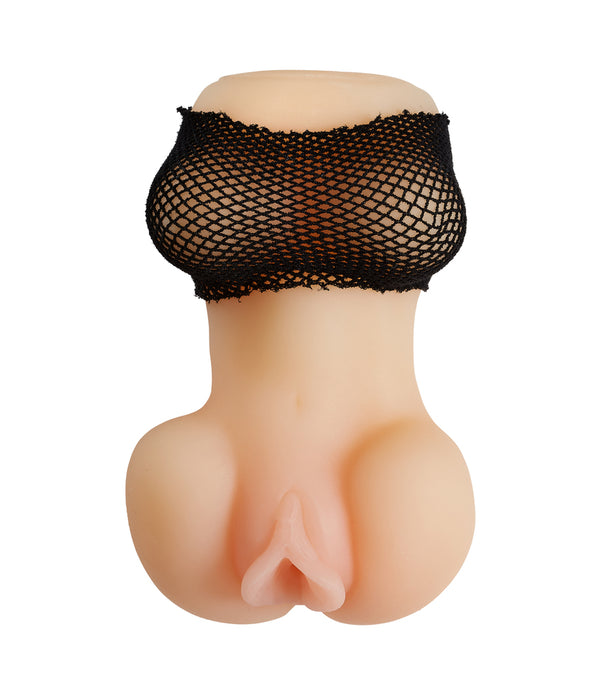 Cloud 9 Realistic Pussy & Ass Body Mold W/spread Legs Tan