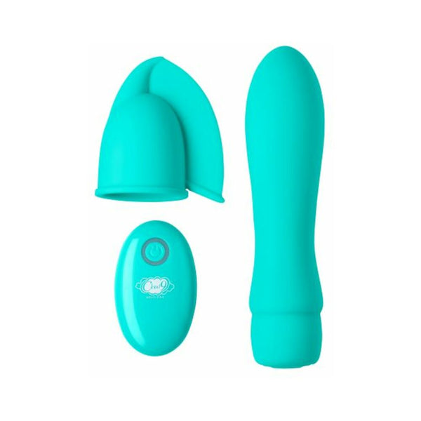 Cloud 9 Health & Wellness Rechargeable G-spot Slim 8in Single Motor Aqua Blue