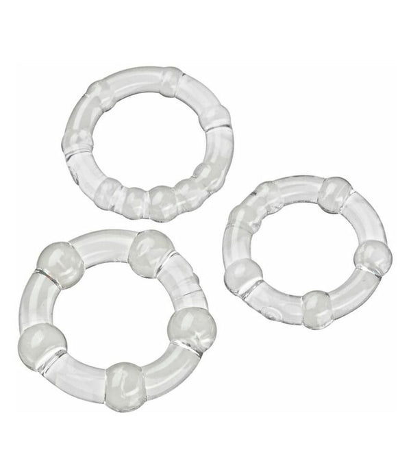 Cloud 9 Big Anal Plug Clear Gray