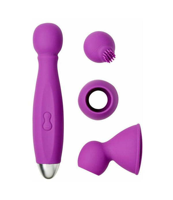Pro Sensual Premium Silicone Dong Brown 8 inches with 3 C-Rings