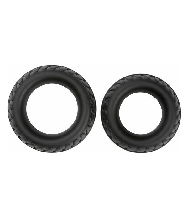 Pro Sensual Premium Silicone Dong with 3 C Rings Brown 7 inches