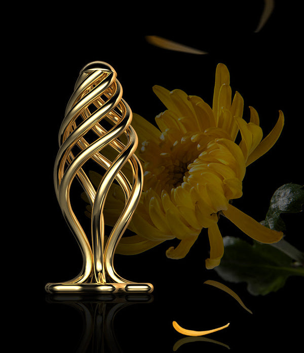 LOCKINK Sevanda Hollow Gold Metal Butt Plug