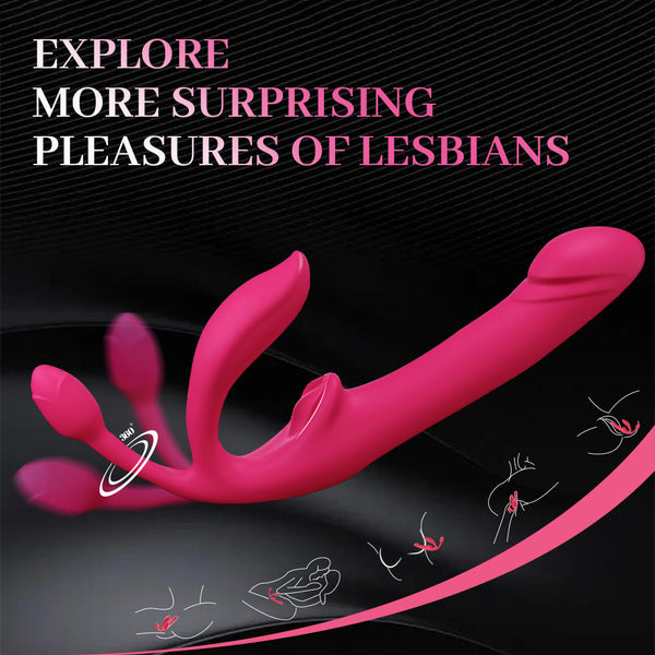 Wild Lily Double-Ended Vibrator with Butt Plug Remote Controlled