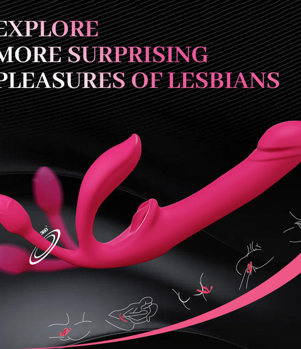 Wild Lily Double-Ended Vibrator with Butt Plug Remote Controlled