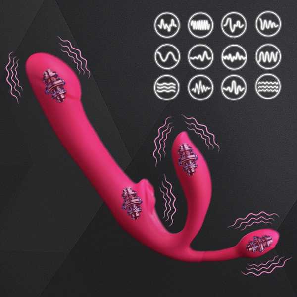 Wild Lily Double-Ended Vibrator with Butt Plug Remote Controlled